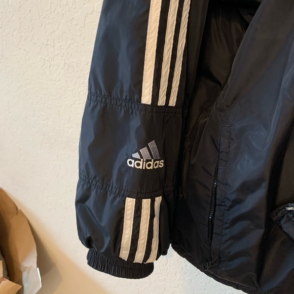 Adidas reversible heavy puffer jacket Y2K - Picture 5 of 8